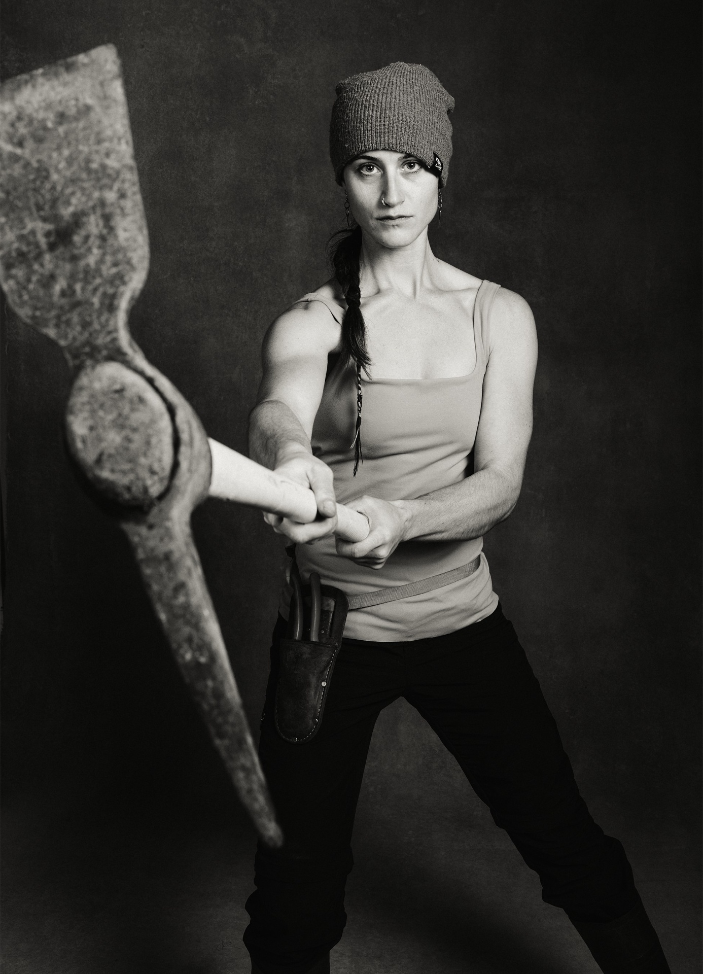 A page from the 2027 Tradeswomen Calendar, photographed by Millissa Martin